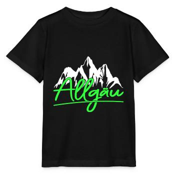 Allgäu Berge Wandern Klettern - Stanley/Stella Kinder T-Shirt MINI CREATOR  - Schwarz - Vorne - Mikhail (115cm)