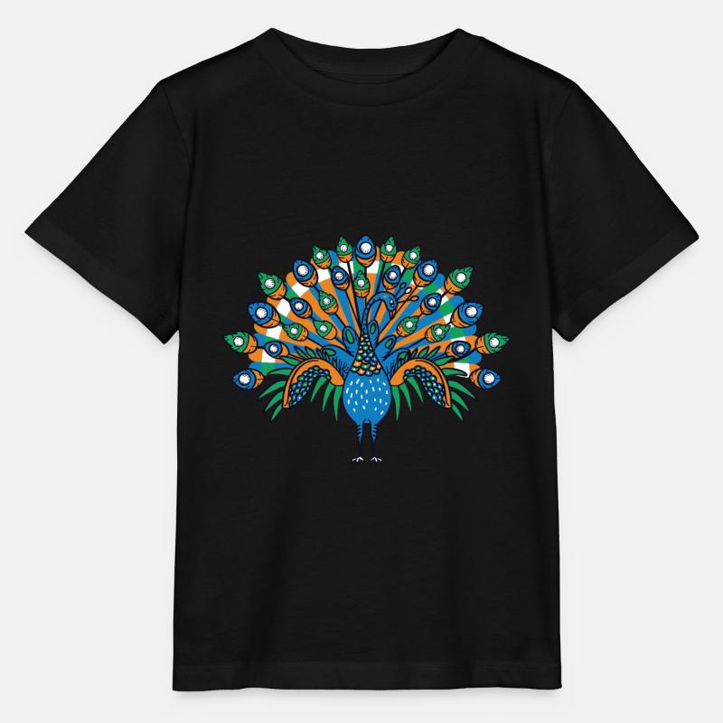 Schöner Pfau Zookeeper. Gift - Stanley/Stella Kinder T-Shirt MINI CREATOR  - Schwarz