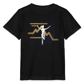Marathon, Trailrunning Läuferin - Stanley/Stella Kinder T-Shirt MINI CREATOR  - Schwarz - Vorne - Mikhail (115cm)