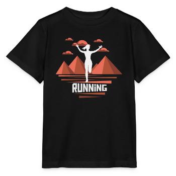 Marathon, Trailrunning Läuferin - Stanley/Stella Kinder T-Shirt MINI CREATOR  - Schwarz - Vorne - Mikhail (115cm)