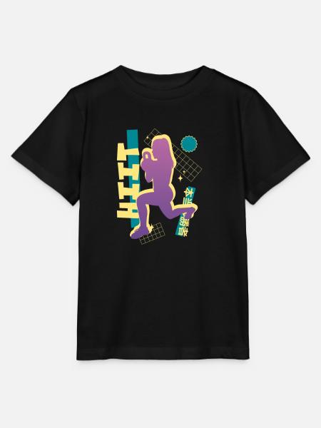 Vaporwave HIIT - Stanley/Stella Kinder T-Shirt MINI CREATOR - Schwarz