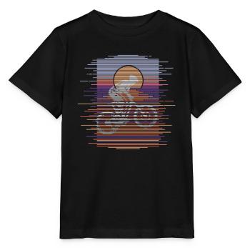 Linien Downhill - Stanley/Stella Kinder T-Shirt MINI CREATOR  - Schwarz - Vorne - Mikhail (115cm)