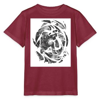 Grunge Paintball - Stanley/Stella Kinder T-Shirt MINI CREATOR  - Burgunderrot - Vorne - Kain (125cm)