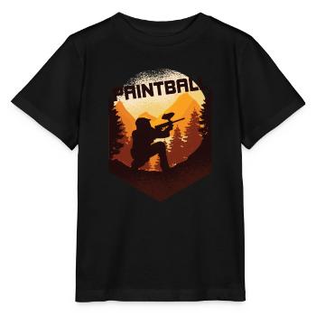 Joueur de Paintball Paintball - T-shirt bio MINI CREATOR Stanley/Stella Enfant - noir - Devant - Mikhail (115cm)
