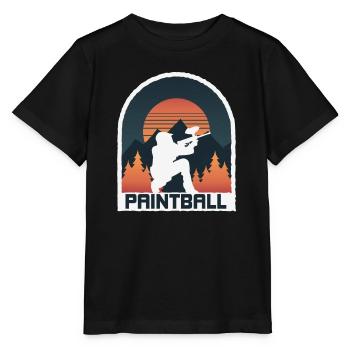 Joueur de Paintball Paintball - T-shirt bio MINI CREATOR Stanley/Stella Enfant - noir - Devant - Mikhail (115cm)