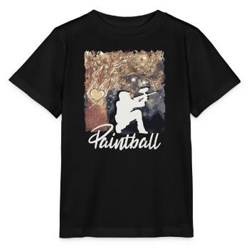 Joueur de Paintball Paintball - T-shirt bio MINI CREATOR Stanley/Stella Enfant - noir - Devant - Mikhail (115cm)