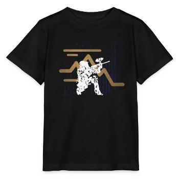 Joueur de Paintball Paintball - T-shirt bio MINI CREATOR Stanley/Stella Enfant - noir - Devant - Mikhail (115cm)