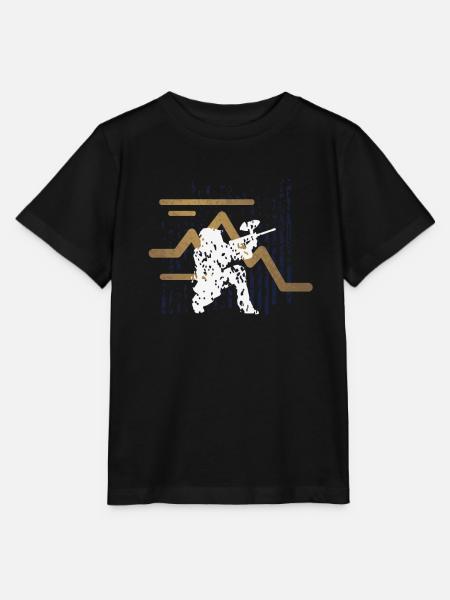 Paintball Paintballspieler - Stanley/Stella Kinder T-Shirt MINI CREATOR  - Schwarz