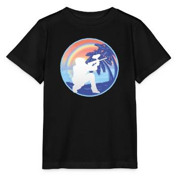 Joueur de Paintball Paintball - T-shirt bio MINI CREATOR Stanley/Stella Enfant - noir - Devant - Mikhail (115cm)