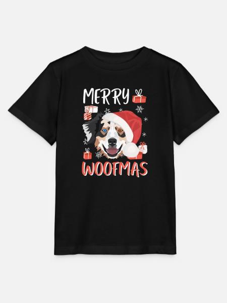 Berger australien Joyeux Noël - T-shirt bio MINI CREATOR Stanley/Stella Enfant - noir