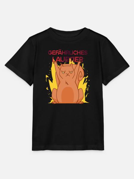 Gefährliches Laubtier Eichhörnchen - Stanley/Stella Kinder T-Shirt MINI CREATOR - Schwarz