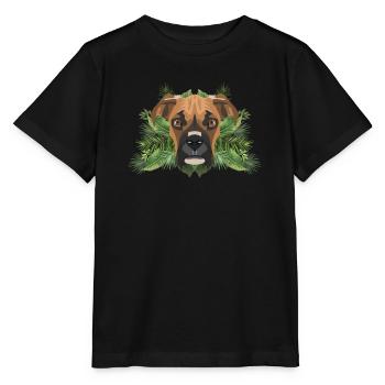 Boxeur tropical allemand - T-shirt bio MINI CREATOR Stanley/Stella Enfant - noir - Devant - Mikhail (115cm)