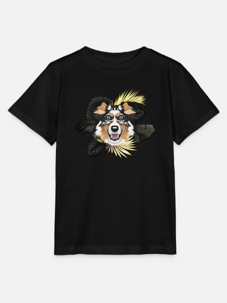 Goldener Hund Australian Shepherd - Stanley/Stella Kinder T-Shirt MINI CREATOR - Schwarz