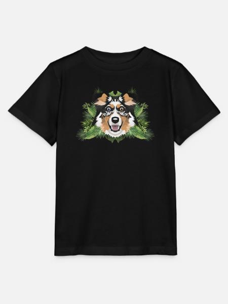 Tropical Australian Shepherd - Stanley/Stella Kinder T-Shirt MINI CREATOR - Schwarz