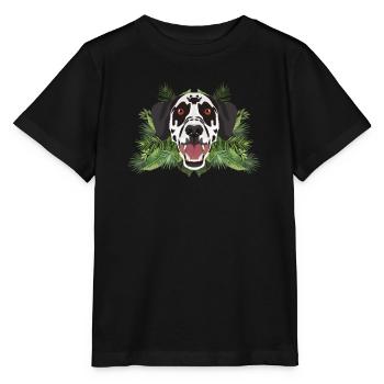 Dalmatiens tropicaux - T-shirt bio MINI CREATOR Stanley/Stella Enfant - noir - Devant - Mikhail (115cm)