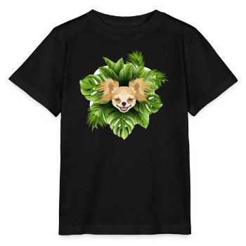 Tropical Chihuahua - T-shirt bio MINI CREATOR Stanley/Stella Enfant - noir - Devant - Mikhail (115cm)