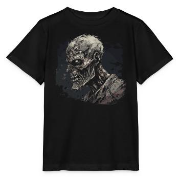 Zombie Halloween Horror Monster - Stanley/Stella Kinder T-Shirt MINI CREATOR  - Schwarz - Vorne - Mikhail (115cm)