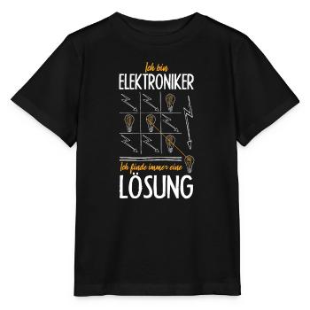 Watt, intelligente Elektroniker - Stanley/Stella Kinder T-Shirt MINI CREATOR  - Schwarz - Vorne - Mikhail (115cm)