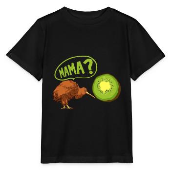 Kiwi rencontre un cadeau kiwi pour un - T-shirt bio MINI CREATOR Stanley/Stella Enfant - noir - Devant - Mikhail (115cm)