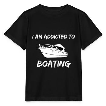 Boot Regatta . Motorboot Motoryacht . Yacht Segeln - Stanley/Stella Kinder T-Shirt MINI CREATOR  - Schwarz - Vorne - Mikhail (115cm)