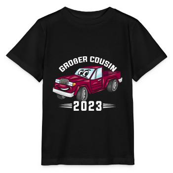 Großer Cousin Auto Geschenk 2023 - Stanley/Stella Kinder T-Shirt MINI CREATOR  - Schwarz - Vorne - Mikhail (115cm)