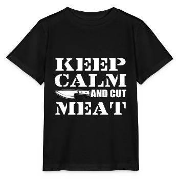 Cut Meat Meat Market Person Gift - Stanley/Stella MINI CREATOR Kids’ T-Shirt - black - Front - Mikhail (115cm)
