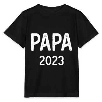 Dad 2023 Gift Future Dad New Dad - Stanley/Stella MINI CREATOR Kids’ T-Shirt - black - Front - Mikhail (115cm)