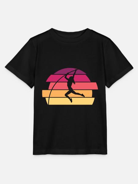 Stabhochspringer - Stanley/Stella Kinder T-Shirt MINI CREATOR  - Schwarz