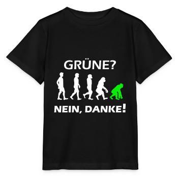 Grüne Nein Danke - Stanley/Stella Kinder T-Shirt MINI CREATOR  - Schwarz - Vorne - Mikhail (115cm)