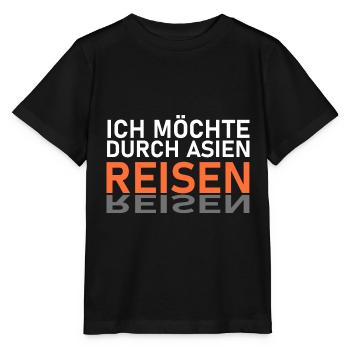 Asien Reise - Stanley/Stella Kinder T-Shirt MINI CREATOR  - Schwarz - Vorne - Mikhail (115cm)