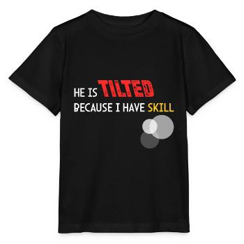 Er ist sauer, weil ich Fähigkeiten habe - Stanley/Stella Kinder T-Shirt MINI CREATOR  - Schwarz - Vorne - Mikhail (115cm)