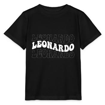 Lustig Leonardo Groovy 4 Männer Frauen Cool Leonardo - Stanley/Stella Kinder T-Shirt MINI CREATOR  - Schwarz - Vorne - Mikhail (115cm)