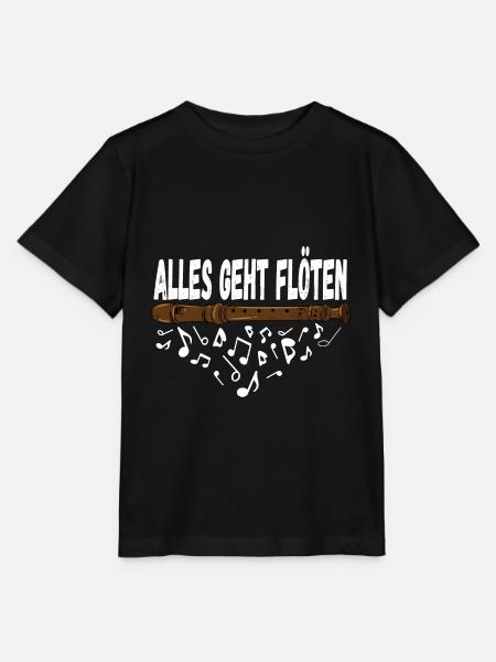 Alles Geht Flöten für einen Flötist Flötenspieler - Stanley/Stella Kinder T-Shirt MINI CREATOR - Schwarz