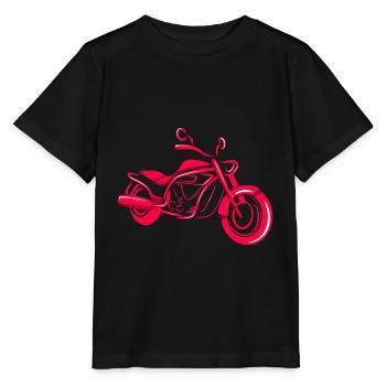 Motorbike Minimalist - Stanley/Stella MINI CREATOR Kids’ T-Shirt - black - Front - Mikhail (115cm)