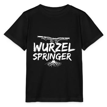 Mountain Biker / MTB Downhill Fahrrad geschenk - Stanley/Stella Kinder T-Shirt MINI CREATOR  - Schwarz - Vorne - Mikhail (115cm)
