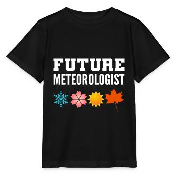 Future Meteorologist Weather Frog Poison - Stanley/Stella MINI CREATOR Kids’ T-Shirt - black - Front - Mikhail (115cm)