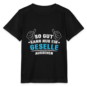 Geselle Lehrling Gesellenprüfung Geschenk - Stanley/Stella Kinder T-Shirt MINI CREATOR  - Schwarz - Vorne - Mikhail (115cm)
