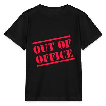 Blog de voyage Out of Office Monde Aventure Police - T-shirt bio MINI CREATOR Stanley/Stella Enfant - noir - Devant - Mikhail (115cm)