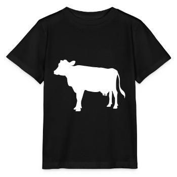 Cow muh cattle animal cattle farm gift - Stanley/Stella MINI CREATOR Kids’ T-Shirt - black - Front - Mikhail (115cm)