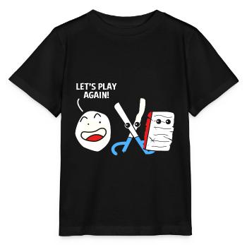 Scissors Stone Paper - Stanley/Stella MINI CREATOR Kids’ T-Shirt - black - Front - Mikhail (115cm)