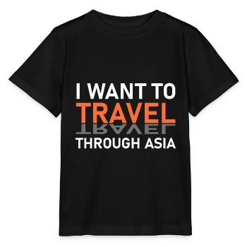 Asia trip - Stanley/Stella MINI CREATOR Kids’ T-Shirt - black - Front - Mikhail (115cm)