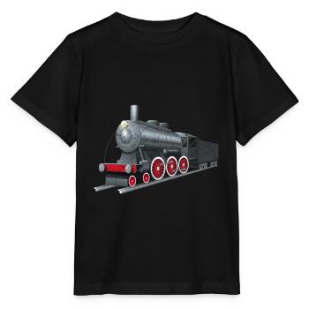 Zug - Stanley/Stella Kinder T-Shirt MINI CREATOR  - Schwarz - Vorne - Mikhail (115cm)