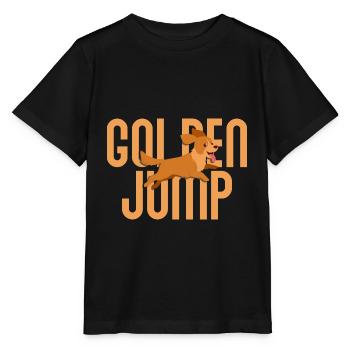 Golden Retriever Golden Retriever Lover Golden - Stanley/Stella MINI CREATOR Kids’ T-Shirt - black - Front - Mikhail (115cm)