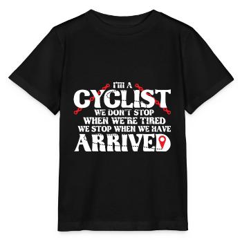 Fahrradfahren Fahrrad Radfahrer - Stanley/Stella Kinder T-Shirt MINI CREATOR  - Schwarz - Vorne - Mikhail (115cm)
