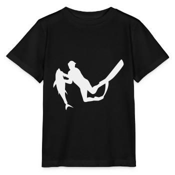Speerfischen Tauchen Freediving Fischer Apnoe - Stanley/Stella Kinder T-Shirt MINI CREATOR  - Schwarz - Vorne - Mikhail (115cm)