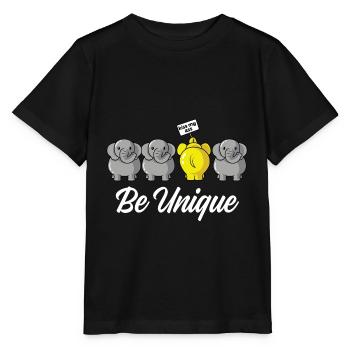 Be unique Exceptional Person. Poison - Stanley/Stella MINI CREATOR Kids’ T-Shirt - black - Front - Mikhail (115cm)