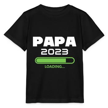 Dad 2023 Loading Announces Pregnancy Future Dad - Stanley/Stella MINI CREATOR Kids’ T-Shirt - black - Front - Mikhail (115cm)