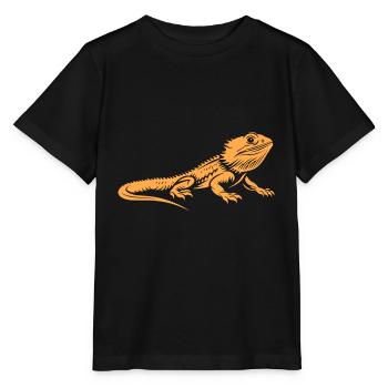 Bearded Dragon - Stanley/Stella MINI CREATOR Kids’ T-Shirt - black - Front - Mikhail (115cm)