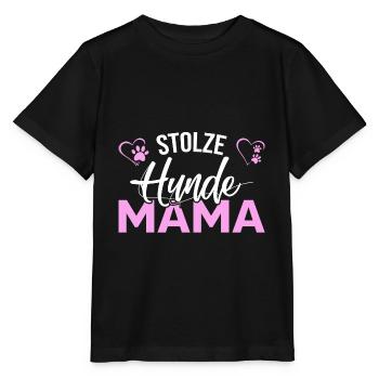 Stolze Hundemama - Stanley/Stella Kinder T-Shirt MINI CREATOR  - Schwarz - Vorne - Mikhail (115cm)