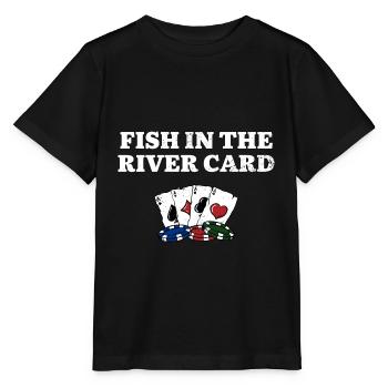 Fish in the River Card Card Games Poker Card - Stanley/Stella Kinder T-Shirt MINI CREATOR  - Schwarz - Vorne - Mikhail (115cm)